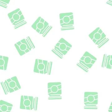 Glass bottle glyph vector seamless pattern flat Stockillustratie