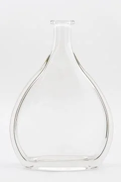 Glass bottle isolated on white Stock Photos