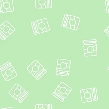 Glass bottle line vector seamless pattern flat イラスト素材