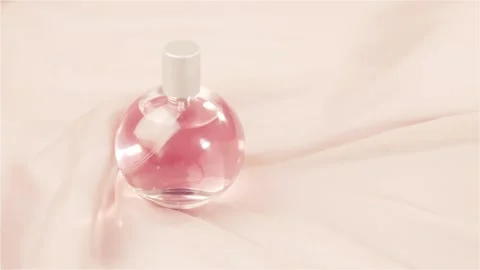 Glass bottle with perfume. Stock Footage 113259250