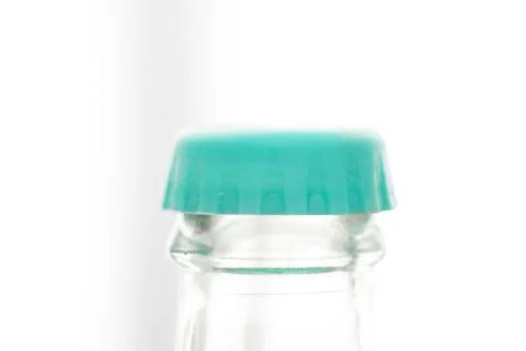 Glass bottle with plastic cap Stock Photos