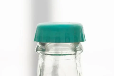 Glass bottle with plastic cap Stock Photos