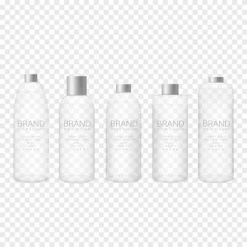 Glass bottle set Stock Illustration