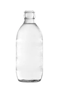 Glass bottle of soda water Stock Photos