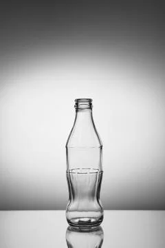 Glass bottle template Stock Photos
