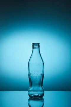 Glass bottle template Stock Photos
