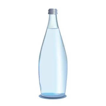 Glass bottle of water Stock Illustration