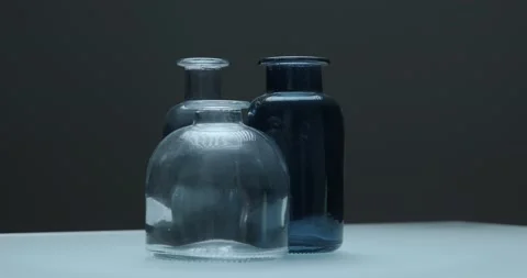 Glass bottles Stock Footage 186732538