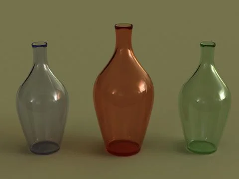 Glass bottles Stock Illustration