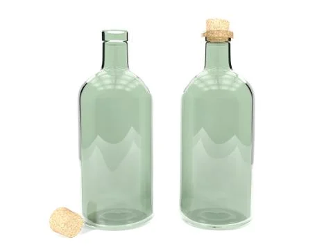 Glass bottles Stock Illustration