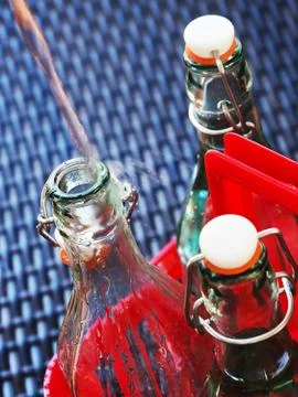 Glass bottles Stock Photos