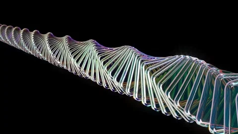 Glass boxes transparent DNA science bg able to loop endless Stock Footage 335618086