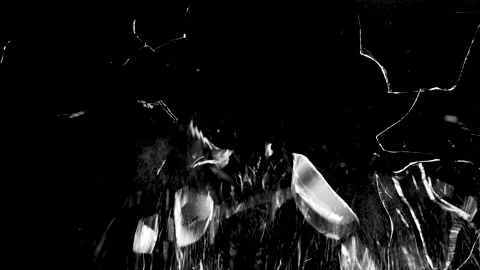 Glass Brake. Background or Overlay Stock Footage 154166241