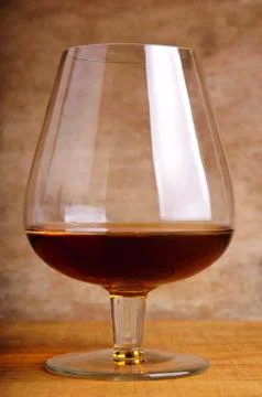 Glass of brandy Stock Photos