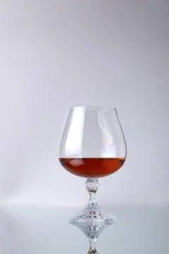Glass of brandy Foto stock