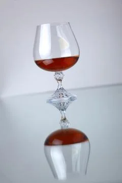 Glass of brandy Foto stock
