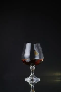 Glass of brandy Stock Photos
