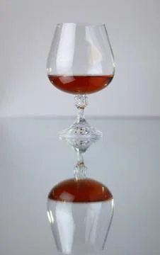 Glass of brandy Stock Photos