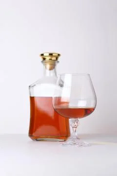 Glass of brandy Foto stock