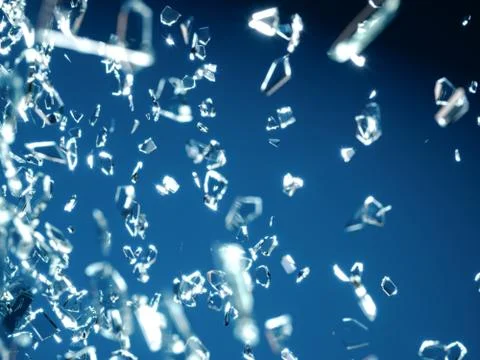 Glass break, 3d Stock Illustration