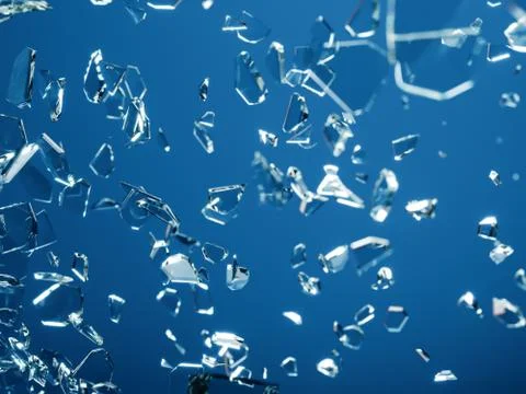 Glass break, 3d Stock Illustration