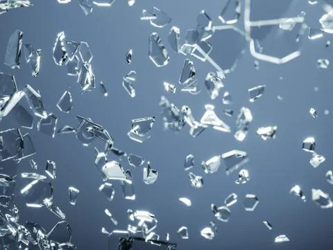Glass break, 3d Stock Illustration