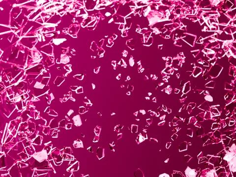 Glass break, 3d Stock Illustration