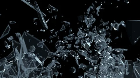 Glass Break Stock Footage 96601950