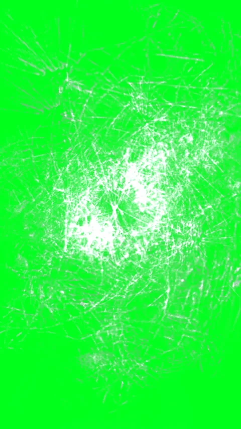 Glass break on green screen vertical video Stock Footage 246185341