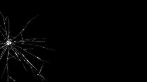 Glass breaking assemble glow Stock Footage 346396133