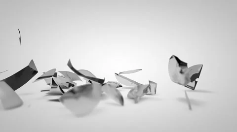 Glass Breaking on Ground Stock Footage 40774369