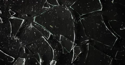 A Glass Breaks Into Many Pieces Stock Footage 205540243
