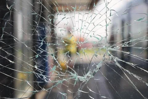 Glass broken Stock Photos