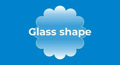 Glass bubble shape transparent element Illustration