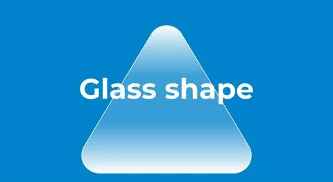 Glass bubble shape transparent element Illustration