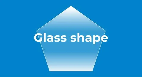 Glass bubble shape transparent element Stockillustratie