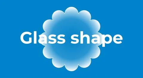 Glass bubble shape transparent element Stockillustratie