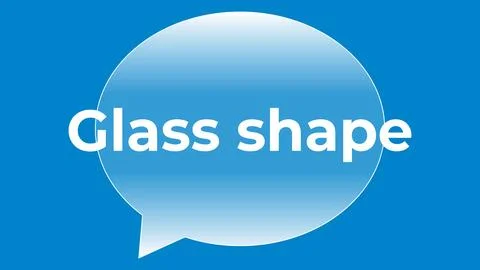 Glass bubble shape transparent element Stockillustratie