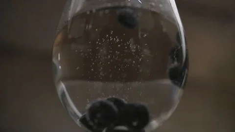 Glass Bubbles Close Up Slow Motion Stock Footage 101852932