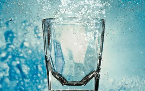 Glass with bubbles Stock Photos