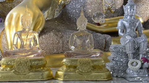 Glass Buddha Statue Stock Footage 79781511