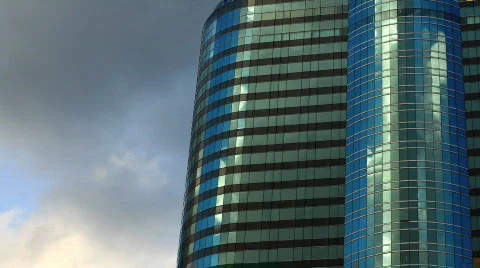 Glass building time-lapse 스톡 동영상 447742