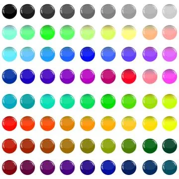 Glass buttons Stock Illustration