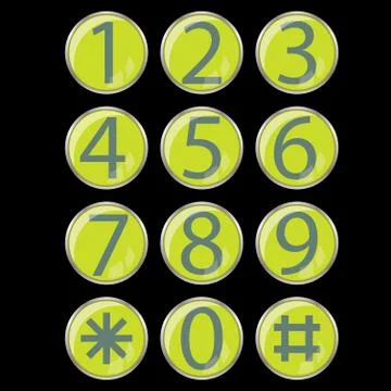 Glass buttons Stock Illustration