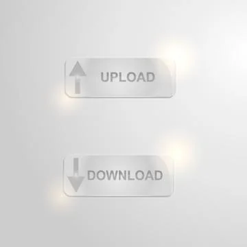 Glass buttons Stock Illustration