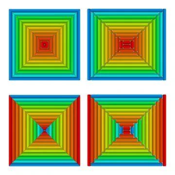 Glass buttons, set Stock Illustration