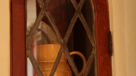 Glass Cabinet Stock Footage 40811257