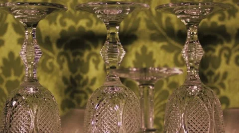 Glass with camera moving and professional light Stock Footage 61955501