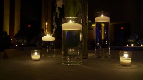 Glass Candles 動画素材 8955445