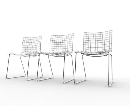 Glass Chairs Ilustración de archivo